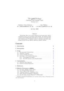 The gcite Package Citations in the German∗ Style VersionMatthew Tylee Atkinson 