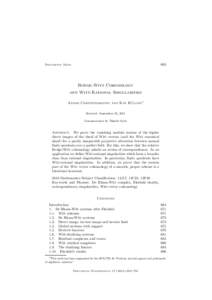 663  Documenta Math. Hodge-Witt Cohomology and Witt-Rational Singularities