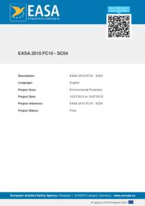 EASA.2010.FC10 - SC04  Description: EASA.2010.FC10 - SC04