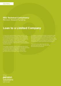 Case Study  PSG Technical Consultancy Pension Based Funding  Loan to a Limited Company