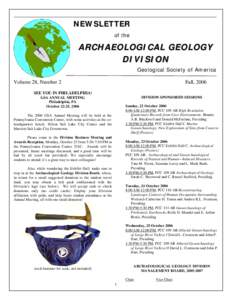 Year of birth missing / Geoarchaeology / Vance Haynes / Dust Cave / Archaeology / Geology / Paul Goldberg