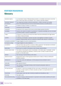 FURTHER RESOURCES Glossary  118