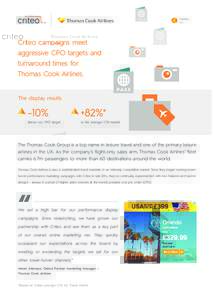 Country: UK Criteo campaigns meet aggressive CPO targets and turnaround times for