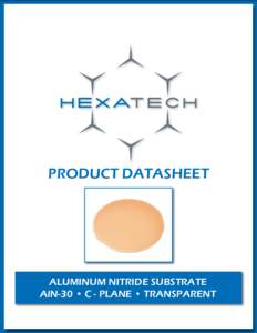HexaTech AlN-30 Datasheet, Rev B.indd