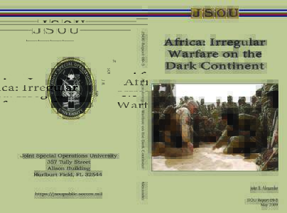 JSOU Report 09-5 Africa: Irregular Warfare on the Dark Continent