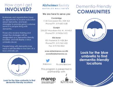 How can I get  Dementia-Friendly INVOLVED?