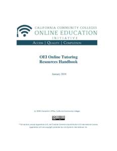 OEI Online Tutoring Resources Handbook