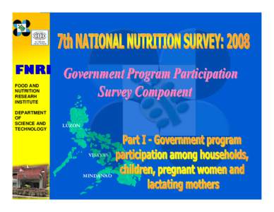 FNRI FOOD AND NUTRITION RESEARH INSTITUTE DEPARTMENT