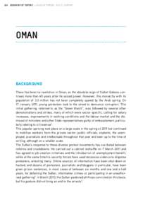 154  GEOGRAPHY OF TORTURE . A WORLD OF TORTURE . ACAT 2014 REPORT OMAN
