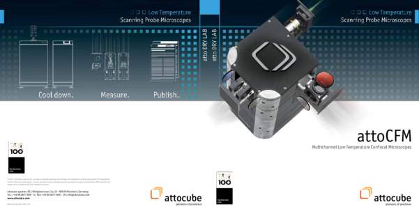 attoCFM  Multichannel Low Temperature Confocal Microscopes Top-Innovator 2013