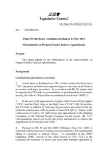 立法會 Legislative Council LC Paper No. CB[removed]Ref  : CB2/HS/2/10