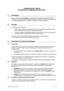 Microsoft Word - Shareholder Communications Policy ANS002_0700921_019 _3_.DOC