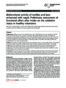Guevara-Arauza et al. Chemistry Central Journal 2011, 5:10 http://journal.chemistrycentral.com/contentRESEARCH ARTICLE  Open Access