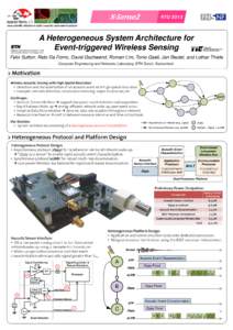 X-Sense2  RTD 2013 A Heterogeneous System Architecture for Event-triggered Wireless Sensing