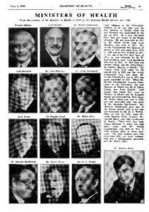Fellows of the Royal Society / National Health Service / Members of the Order of Merit / Knights of the Garter / Neville Chamberlain / William Joynson-Hicks /  1st Viscount Brentford / Clement Attlee / Aneurin Bevan / Secretary of State for Health / Politics of the United Kingdom / Government of the United Kingdom / British people
