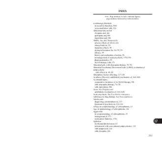 INDEX Note: Page numbers in italics indicate figures; page numbers followed by t refer to tables. α-adrenergic blockade in sexual dysfunction, 106t