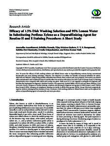 Hindawi Publishing Corporation Scientiﬁca Volume 2014, Article ID[removed], 7 pages http://dx.doi.org[removed][removed]Research Article