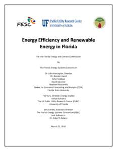 Microsoft Word - Final - Energy Efficiency and Renewable Energy in Floridadoc