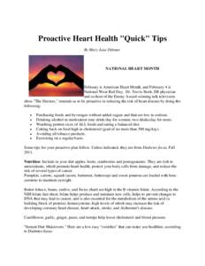 Proactive Heart Health 