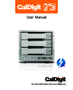 User Manual  For more information visit www.caldigit.com Contents 1. Introduction