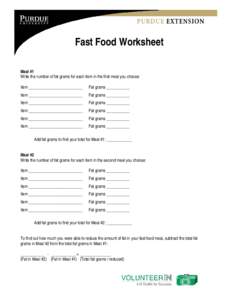Microsoft Word - Fast Food Worksheet.doc