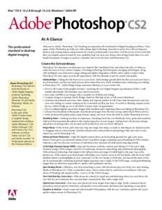 Adobe® Photoshop® CS2 - At A Glance
