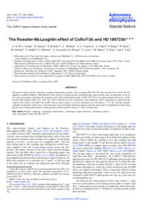 The Rossiter-McLaughlin effect of CoRoT-3b and HD189733b