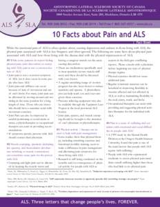 10 Facts about Pain and ALS_FactSheet-1page.qxd