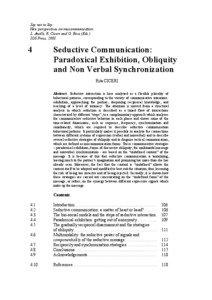 Say not to Say: New perspectives on miscommunication L. Anolli, R. Ciceri and G. Riva (Eds.)