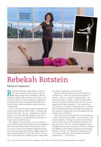 Rotstein teaches her Buff Bones series online at Pilates Anytime.  Rebekah Rotstein