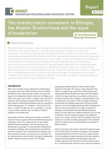 Report March 2015 The Intellectualist movement in Ethiopia, the Muslim Brotherhood and the issue of moderation