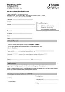 Microsoft Word - RWCMD Friends Application Form 2012.doc