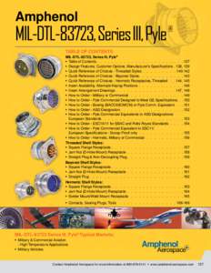 Amphenol  MIL-DTL-83723, Series III, Pyle ®