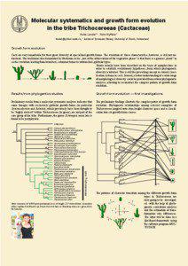 Molecular systematics and growth form evolution in the tribe Trichocereeae (Cactaceae) Anita Lendel1,2 , Reto Nyffeler2