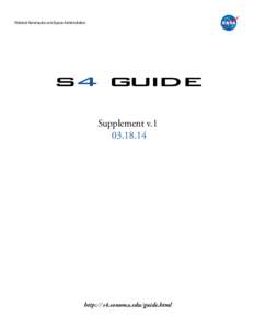 National Aeronautics and Space Administration  S4 Guide Supplement v