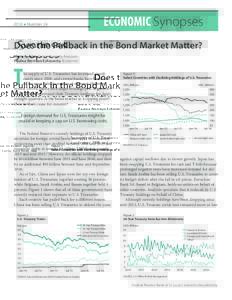 ECONOMIC Synopsesn Number 24 Does the Pullback in the Bond Market Matter? Maria A. Arias, Senior Research Associate