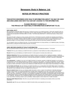 Microsoft Word - privacy practices.doc