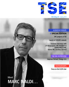TSE Mag #5 - Spring[removed]HORIZON EUROPE SPECIAL EDITION ERC projects at TSE