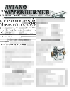 Aviano Afterburner, Vol. 17, Number 2  Aviano Reunion Association Volume 17, Number 2