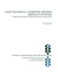 NADP Technical Committee Meeting Minutes 1998