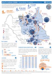 SOUTH SUDAN CRISIS: Humanitarian Snapshot (as of 10 January,000 Active hostilities centred largely in Central Equatoria, Jonglei, Unity and Upper Nile states since fighting broke out on 15 DecemberAt le