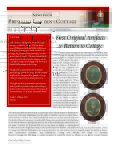 News From  PRESIDENT LINCOLN’S COTTAGE Vol. 2