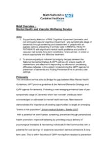 Microsoft Word - Good Practice - Mental Health and Vascular Wellbeing Service.doc