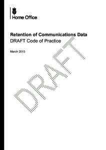Retention of Communications Data