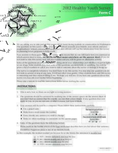 Healthy Youth Survey Form C 2012