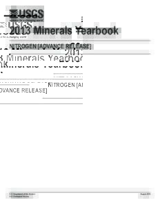 2013 Minerals Yearbook NITROGEN [ADVANCE RELEASE] U.S. Department of the Interior U.S. Geological Survey
