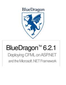 Deploying CFML on ASP.NET Using BlueDragon