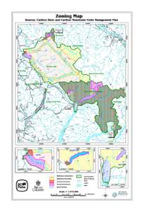 Zoning Map  Bowron, Cariboo River and Cariboo Mountains Parks Management Plane