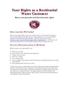 Microsoft Word - Your Bill of Rights as a Residential Water Utility Customer Full Page.doc