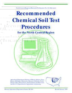 North Central Regional Research Publication NoRevised)  Recommended Chemical Soil Test Procedures for the North Central Region